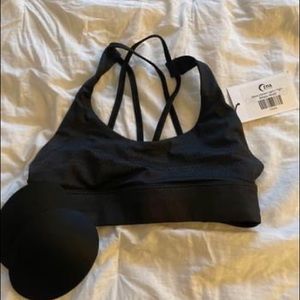 Zyia Black LnT Strappy Bra Size S